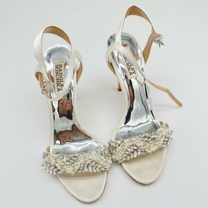 Badgley Mischka Katy Springtime Stiletto  Crystal Embellished Heels
